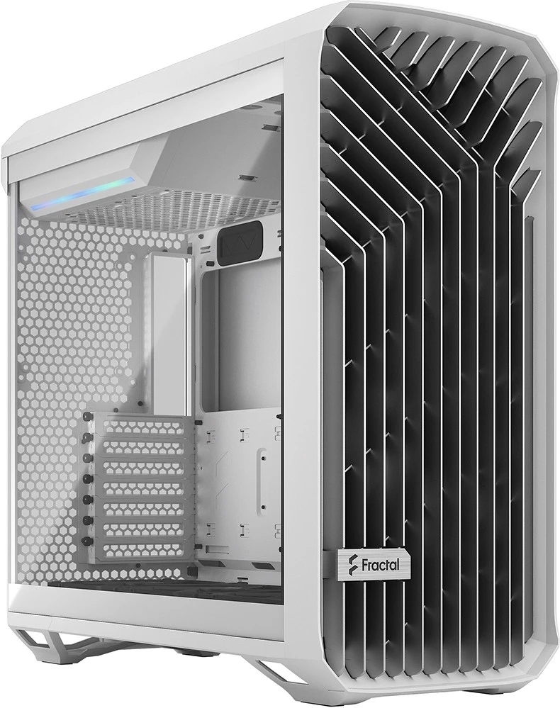 Компьютерный корпус Fractal Design Torrent белый TG Clear Tint / E-ATX, TG, 2x3.5, 4x2.5, 7xPCI, 1xUSB-C, 2xUSB 3.0 / 2x180мм, 3x140мм fans inc. / FD-C-TOR1A-03