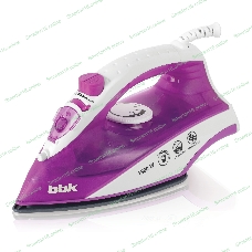Утюг BBK ISE-1802 фиолетовый/белый, 1800 Вт, 20 г/мин, 60 г/мин, 180 мл