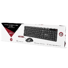 Комплект клавиатура+мышь Smartbuy 106AG беспроводной, USB, 1600 DPI, чёрный