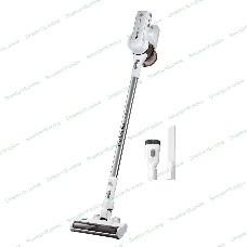 Пылесос вертикальный Polaris PVCS-5000 белый, питание от аккумулятора, 100 Вт, уборка сухая, пылесборник 0.5 л, время работы от АКБ max 40 мин