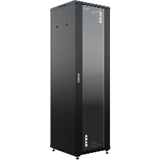 Шкаф коммутационный NTSS Премиум (NTSS-R42U6060GS-BL) напольный 42U 600x600мм пер.дв.стекл металл 900кг черный 510мм 86кг 1987мм IP20 сталь