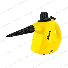 Пароочиститель ручной KITFORT KT-9138-3 черно-желтый, 1050 Вт