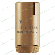 Термоголовка жидкостная Royal Thermo Design М30х1,5 (золото матовое)