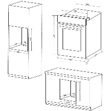 Шкаф духовой электрический Maunfeld EOEC516B2, встраиваемый