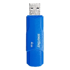 Флешка USB Smartbuy CLUE Blue (SB4GbCLU-BU), 4Gb, USB 2.0, R/W 15/8, синий