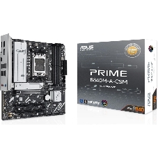 Материнская плата ASUS PRIME B840M-A-CSM, AM5, AMD B840, 4xDDR5, 4xSATA, 3xM.2, 1xPCI-E 4.0 x16, 2xPCI-E 3.0 x16, 1xRealtek 2.5Gb LAN, 2xUSB-A 10Gbps, 1xUSB-C 5Gbps, 4xUSB-A 2.0, 3x3.5 мм, 7.1, micro-ATX