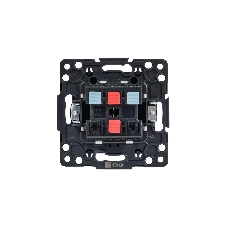 Механизм выключателя EKF EZV10-023-10 Стокгольм PROxima 2-кл. 10А, автоматические клеммы, черный