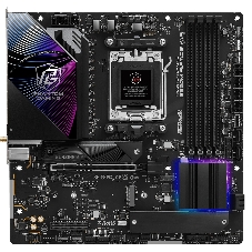 Материнская плата ASRock B850M Riptide WiFi, AM5, AMD B850, 4xDDR5, 4xSATA, 3xM.2, 1xPCIe 5.0 x16, 1xPCIe 4.0 x4, 1xHDMI, 1xDP, 1x2.5Gb LAN, Wi-Fi 7, Bluetooth 5.4, 1xUSB-C 10Gbps, 1xUSB-A 10Gbps, 2xUSB-A 5Gbps, 4xUSB-A 2.0, 3x3.5 мм, 7.1, mATX