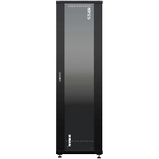 Шкаф коммутационный NTSS Премиум (NTSS-R42U6060GS-BL) напольный 42U 600x600мм пер.дв.стекл металл 900кг черный 510мм 86кг 1987мм IP20 сталь