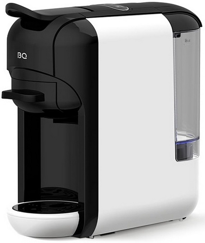 Кофеварка комбинированная BQ CM3000 черный/белый, исп. кофе - молотый, капсулы Nespresso/Dolce Gusto, 0.6 л, 1450 Вт, 19 бар