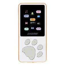 Плеер Hi-Fi Flash Digma S4 8Gb белый/оранжевый/1.8