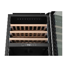 Винный шкаф встраиваемый ZÜGEL ZCWI570DB черный, 145 л, 2 отсека, 57 бут.