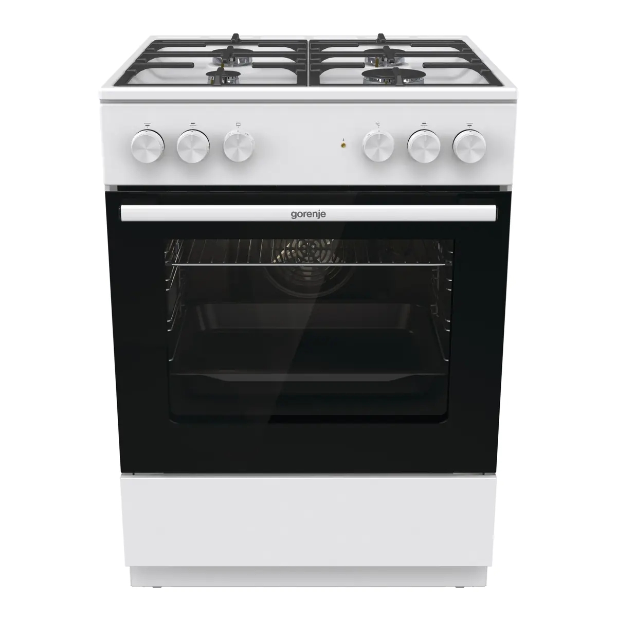 Плита комбинированная Gorenje GK6A40WFFM белый, конфорок 4 шт, духовка 71 л, 60 см x 85 см x 60 см