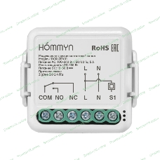 Модуль реле HOMMYN с сухим контактом 1 канал DCRLZBN01