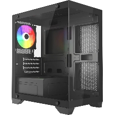 Компьютерный корпус Accord ACC-350-02B черный без БП mATX 1x120мм 1xUSB 2.0 1xUSB 3.0 1xUSB3.1 audio