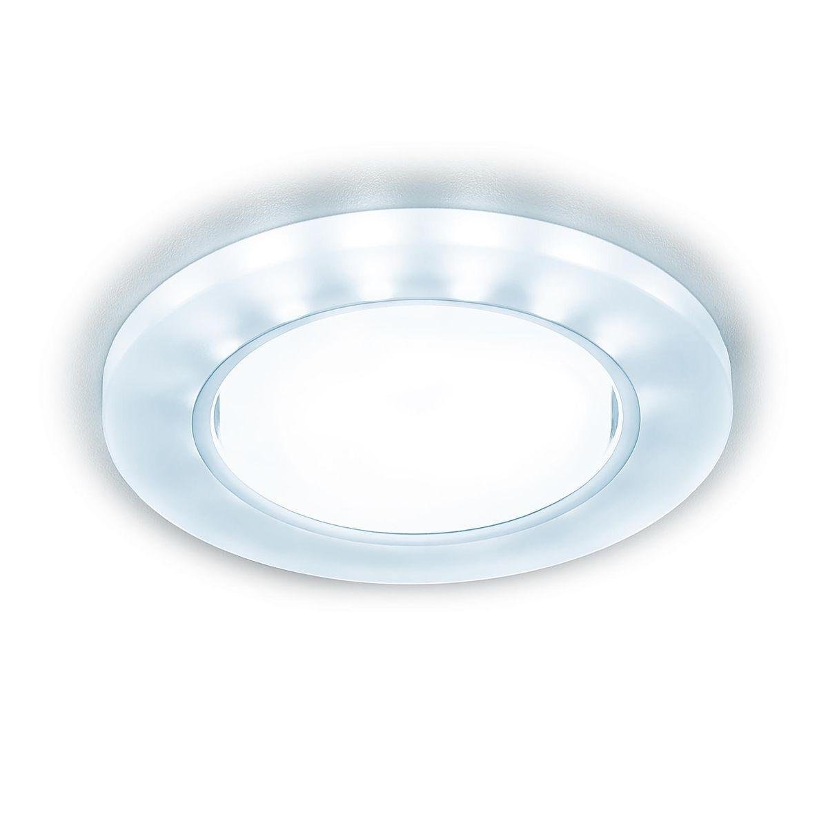 Встраиваемый точечный светильник G214 WH/CH/CLD хром/матовый GX53+3W(LED COLD)