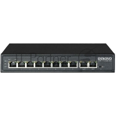 Коммутатор Osnovo SW-21000/A(120W), 10×100 Мбит/с (8×PoE), неуправляемый