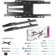 Настенный кронштейн Kromax DIX-20 черный для LED/LCD телевизоров Диагональ экрана (дюймы): 22