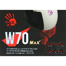 Мышь проводная A4Tech Bloody W70 Max белый, 10000 dpi, USB, кнопки - 9