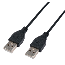 Кабель USB2.0 Cablexpert CC-USB2-AMAM-1M, AM/AM, экран, 28/26AWG, медь, Pro, 1м, черный, пакет