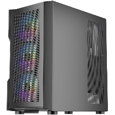 Компьютерный корпус 1STPLAYER TRILOBITE T7-P черный ATX 4x120мм LED fans T7-P-BK-4F1