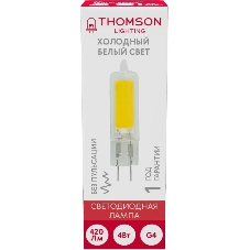 Лампа cветодиодная LED Thomson TH-B4219 G4, капсульная, 4Вт, 6500К, белый холодный, 1 шт.