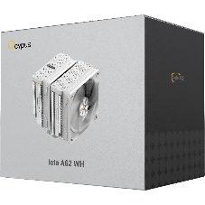 Кулер Ocypus Iota A62 WH Iota-A62-WH белый 120мм алюминий+медь 2000rpm 29db 4-pin 260W 158мм
