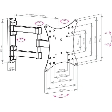 Кронштейн Arm media MARS-04 черный, 20