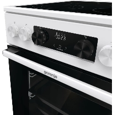 Плита электрическая Gorenje GECS5C70WA белый, конфорок 4 электрических, духовка 70 л, 50 см x 85 см x 59.4 см