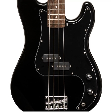 Бас-гитара STAGG SBP-30 BLK 4-х струнная форма Jazz Bass, корпус павловния, гриф клен, накладка грифа палисандр, 20 ладов, мензура 867 мм, колки никелированные, бридж PB Classic, звукосниматели 1xPB, регуляторы 1x громкости, 1x тона, цвет черный
