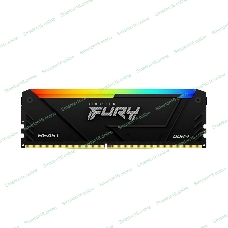 Оперативная память Kingston Fury Beast, DDR4, 16GB (1x16GB), 3200MHz, CL16, DIMM, радиатор, RGB, черный