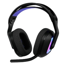 Гарнитура Logitech G522 Lightspeed чёрный, беспроводная + проводная, Bluetooth 5.3/USB, радиус 30 м, подсветка, съёмный микрофон