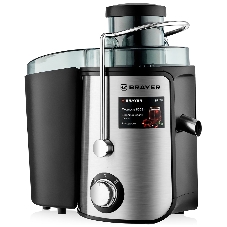 Соковыжималка BRAYER BR1711 серебристый, центробежная, 800 Вт, 500 мл, механическое