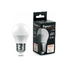 Лампа светодиодная Feron PRO LB-1407 7.5Вт Е27 белый матовый шар Лампа светодиодная Feron PRO LB-1407 7.5Вт Е27 белый матовый шар