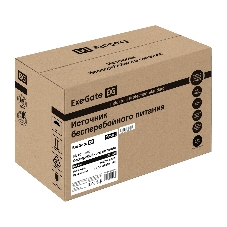 Источник бесперебойного питания ExeGate Smart LB-1000.LCD.AVR.2SH.USB (1000VA/650W, LCD, AVR, 2*Schuko, USB, батарея 12V 9Ah, черный)