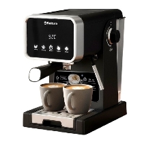 Кофеварка рожковая SA-6123 1050 Вт 1,3 л 20 бар, серебряный/черный Кофеварка рожковая SA-6123 1050 Вт 1,3 л 20 бар, серебряный/черный