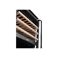 Винный шкаф встраиваемый ZÜGEL ZCWI570DB черный, 145 л, 2 отсека, 57 бут.