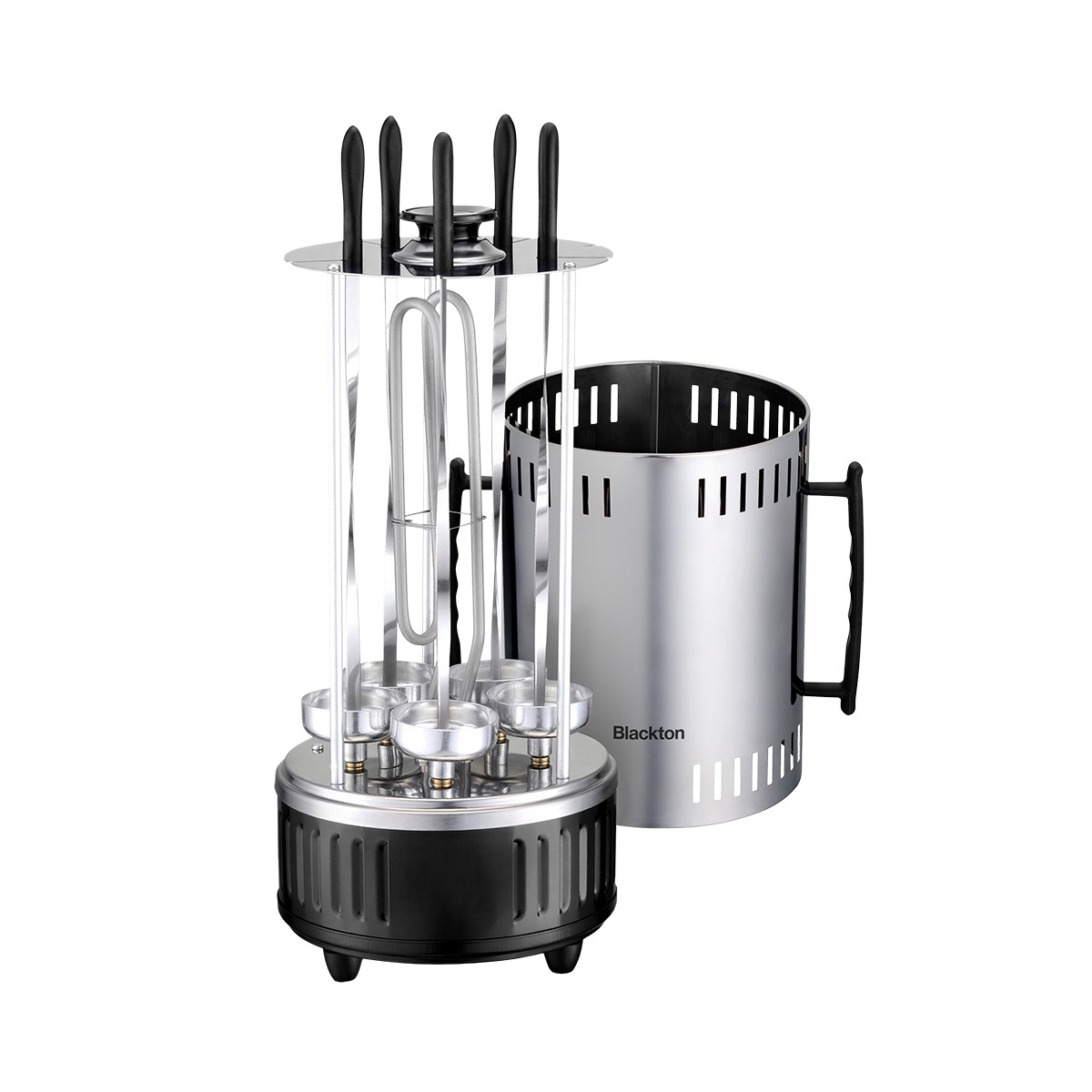 Электрошашлычница Blackton Bt BBQ1111 Стальной-Чёрный