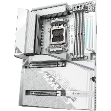 Материнская плата Gigabyte X870 AORUS STEALTH ICE, AM5, AMD X870, 4xDDR5, 2xSATA, 4xM.2, 1xPCIe 5.0 x16, 1xPCIe 4.0 x16, 1xHDMI, 1x5Gb LAN, Wi-Fi 7, Bluetooth 5.4, 2xUSB-C 40Gbps (USB4), 1xUSB-C 10Gbps, 4xUSB-A 10Gbps, 4xUSB-A 5Gbps, 4xUSB-A 2.0, 3x3.5 мм + S/PDIF оптический, 7.1, ATX