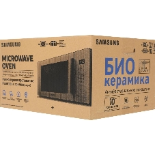 Микроволновая печь Samsung MG23T5018AN/BW голубой, 23 л, 800 Вт, переключатели - сенсор