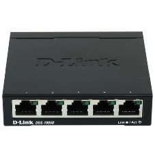 Коммутатор D-Link DGS-1005D, 5×1 Гбит/с, неуправляемый