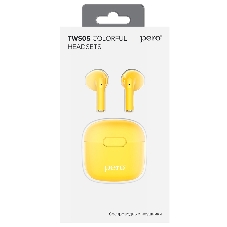 Беспроводные наушники PERO TWS05 COLORFUL Yellow