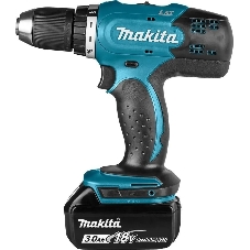 Дрель-шуруповерт Makita DDF453RFE, 18 В, 3 Ач, 42 Нм, щеточный