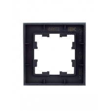 Рамка 1-местная IEK BRITE РУ-1-2-БрД (BR-M12-G-K30) стекло дымчатый