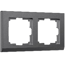 Рамка на 2 поста WERKEL Stark (графит матовый) W0021864