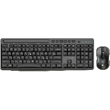 Комплект клавиатура+мышь Oklick S275W беспроводной, USB, 1600 DPI, чёрный