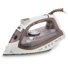 Утюг Maxwell MW-3047, 2400 Вт, белый/коричневый