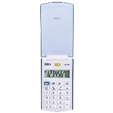 Калькулятор карманный Deli E39217/BLUE синий 8-разр.