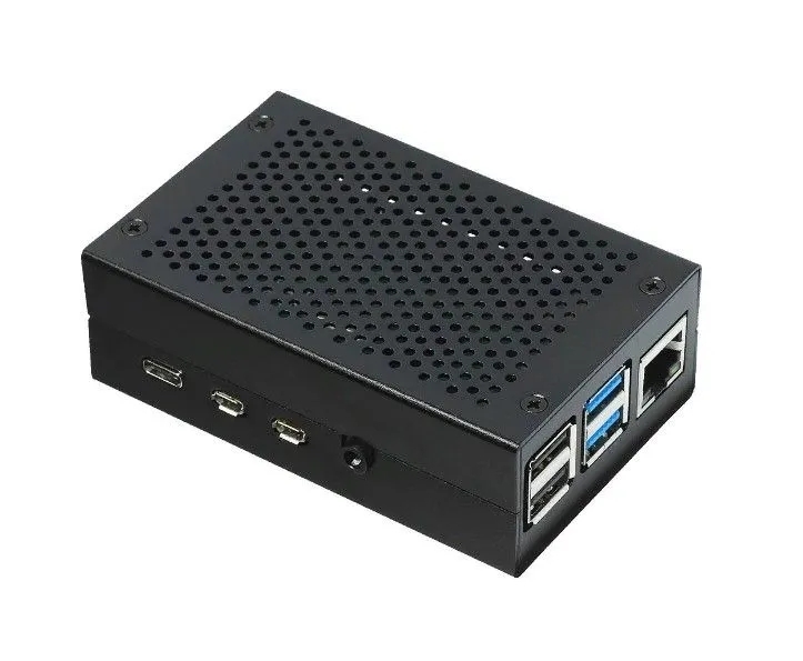 Компьютерный корпус ACD черный Fine Heat Dispersion Aluminium Alloy Case for Raspberry Pi 4B