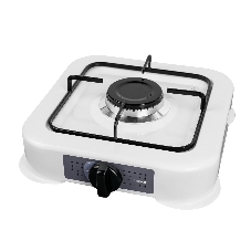 Плита настольная газовая Centek CT-1520 белый, 1.7 кВт, газ, конфорки - 1, эмаль, поворотные переключатели